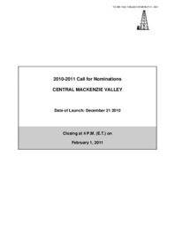 386-19(2) - 2010-2011 Call for Nominations - Central Mackenzie Valley 