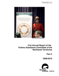 013-17(3) - 21st Annual Report of the Victims Assistance Committee of the NWT, Part 2, 2009-2010 