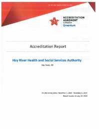 106-19(2) - Accreditation Report: Hay River Health and Social Services Authority 