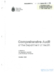 005-12(3) - Comprehensive Audit of the Department of Health