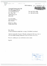 018-14(3)-Letter to David Krutko from Bruce Elliott of Canzeal Enterprises Ltd. regarding the marketing of products from Energy Wall and Building Products Ltd.