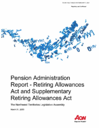 283-19(2) - Northwest Territories Legislative Assembly Pension Administration Report - Retiring Allowances Act and Supplementary Retiring Allowances Act at March 31, 2020 