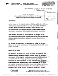 47-89(1) - Terms of Reference, Environmental Assessment Panel Review of the Proposed Kiggavik Uranium Mine