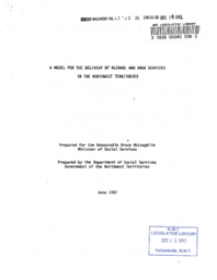 12-12(5) - A model for the Delivery of Alcohol and Drug Services in the Northwest Territories