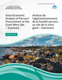 676-19(2) - Socio-Economic Analysis of Parsons' Procurement at the Giant Mine Site - Summary, May 11, 2022