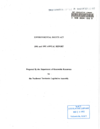 10-12(4) - Environmental Rights Act 1991 and 1992 Annual Report