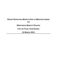 41-16(6) - Report Respecting Benefits Paid to Ministers 