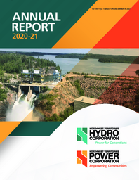 543-19(2) - Annual Report 2020-21 Northwest Territories Hydro Corporation and Northwest Territories Power Corporation 