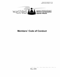 067-17(3) - Members' Code of Conduct - Workers' Compensation Appeals Tribunal 