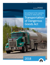 363-18(3) - Annual Report to the Legislative Assembly for 2018 under the Transportation of Dangerous Goods Act 