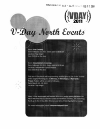 142-16(5) - Poster for V-Day North Events 