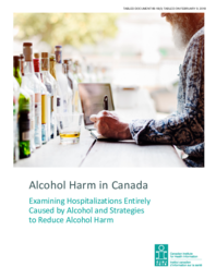 069-18(3) - Alcohol Harm in Canada - Examining Hospitalizations Entirely Cased by Alcohol and Strategies to Reduce Alcohol Harm, report by Canadian Institute for Health Information 