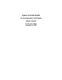 139-16(5) - Public Utilities Board 2010 Annual Report 