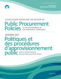 332-19(2) - A Discussion Paper for the Review of Public Procurement Policies for the Government of the Northwest Territories 