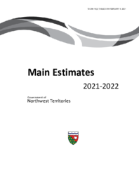 286-19(2) - Main Estimates 2021-2022 