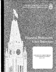 22-12(5) - Auditor General's Report on the Audit of the Consolidation and Financial Statement of the Government of the Northwest Territories for the Year Ended March 31, 1993