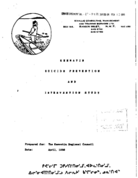 24-89(1) - Keewatin Suicide Prevention Consulting, Rankin Inlet, April, 1988