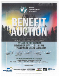 081-17(3) - Poster on NWT Disabilities Council Annual Benefit Auction 