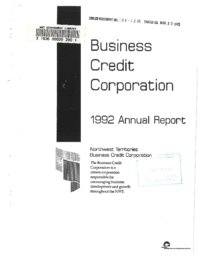 109-12(3) - Northwest Territories Business Credit Corporation 1992 Annual Report