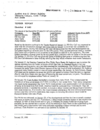 015-12(7) - Tender Report Electrical for  Applied Arts and Library Building at Thebacha Campus, Aurora College