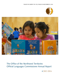 181-17(5) - The Office of the Northwest Territories Official Languages Commissioner Annual Report 2013-2014 