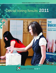 11-17(1) - Elections NWT Official Voting Results 2011 