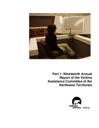 055-16(2) - Victims Assistance Committee of the Northwest Territories : 19th annual report 2007/2008. Part 1