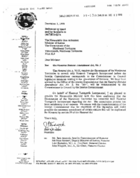 039-13(6)-Letters to the Honourable Goo Arlooktoo, Minister of Justice, from Jose Kusugak, President of Nunavut Tunngavik Inc., regarding the Nunavut Statutes Amendment Act