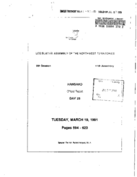 144-91(1) - Hansard, March 19, 1991, Minister's Remarks on Keewatin Handicapped Adults Group Home