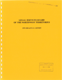 008-15(3) - 1999/2000 Annual Report of the Legal Services Board