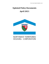 343-19(2) - Updated Policy Documents, April 2021, Northwest Territories Housing Corporation 