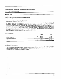 122-16(5) - Northwest Territories Human Rights Commission 2009-10 Annual Report and Financial Statements, March 31, 2010 - Part II 