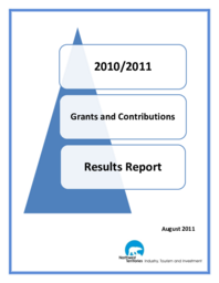 73-16(6) - 2010-2011 Grants and Contributions Results Report 