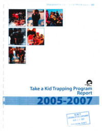 58-15(6) - Take a Kid Trapping Program report : 2005-2007