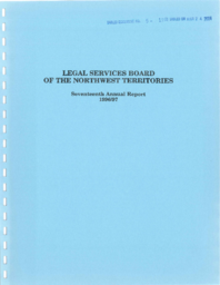 005-15(3) - 1996/1997 Annual Report of the Legal Services Board