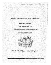 060-12(3) - Report on the 1991 Epidemic of Gastroenteritis in the Keewatin