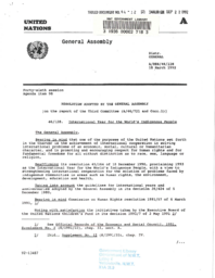 094-12(2) - Resolution Adopted by the General Assembly of the United Nations Proclaiming that 1993 will be the International Year of Indigenous Peoples