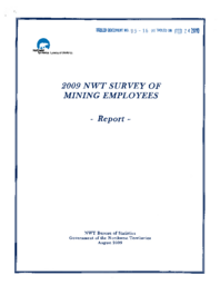 85-16(4) - 2009 NWT Survey of Mining Employees 