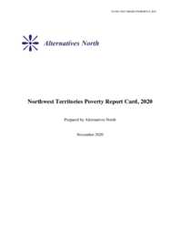 344-19(2) - Northwest Territories Poverty Report Card, 2020 