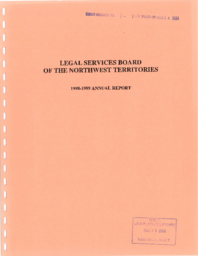 007-15(3) - 1998/1999 Annual Report of the Legal Services Board