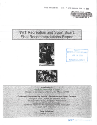 080-14(6) - NWT Recreation and Sport Board: Final Recommendations Report