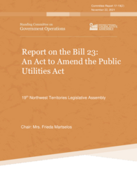 CR 17-19(2) - Report on the Review of Bill 23