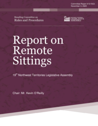 CR 06-19(2) - Report on Remote Sittings