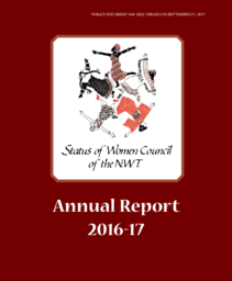 444-18(2) - Status of Women Council of the NWT Annual Report 2016-2017 