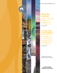 227-19(2) - What We Learned: Tourism Strategy Stakeholder Engagement Strategy (2) May to June 2020 