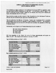 091-17(5) - Agriculture Products Marketing Council 2013-2014 Annual Report 
