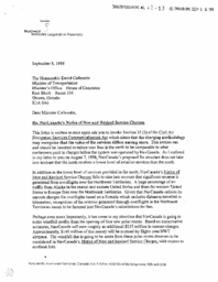 012-13(6)-Letters from MLAs to the Honourable David Collenette, Minister of Transportation, Government of Canada, regarding NAV Canada's notice of new and revised service charges.