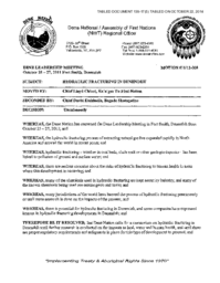 139-17(5) - Dene Leadership Meeting October 25-27, 2011, Motion #11/12-008 - Hydraulic Fracturing in Denendeh 