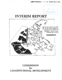 021-12(2) - Commission for Constitutional Development, Interim Report, February 1992