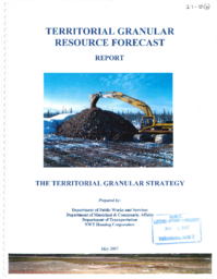 27-15(6) - Territorial Granular Resource Forecast Report